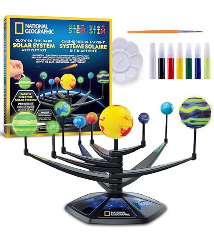 Système Solaire Gonflable – 11 Pièces – Lune 1 M – RVB – Pompe – Décoration Espace, école
