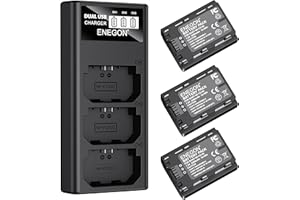 ENEGON Batteries NP-FZ100 (3×2280mAh) avec Chargeur 3 emplacements et écran LCD, compatibles Sony A7III, A7IV, A7C/A7C R, A7R III/IV/V, ZV-E1, FX3, FX30, A1, A6600, A6700, A9/A9 II