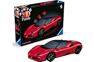 Ravensburger Ferrari Stradale 3D Jigaw Puzzles for Kids Age 8+, 108 Pieces - No Glue Required - Merchandise and Gifts for Men