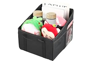 Qacpahucy Organisateur de voiture - Organisateur de coffre de voiture pour siège avant siège arrière ou sol avec séparateur poignées et poches multiples en maille