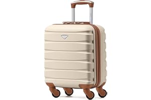 Flight Knight Maletas Rigidas ABS Ligeras de 4 Ruedas, Equipaje de Mano Aprobado por Mas de 100 Aerolineas como easyJet, British Airways, RyanAir, Virgin Atlantic, Emirates y Muchas Mas 45x36x20cm