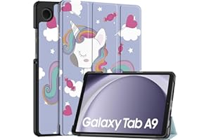 Vakarey Cover per Samsung Galaxy Tab A9/A11 8.7 Pollici,Custodia Tablet per Samsung Tab A11,Unicorno