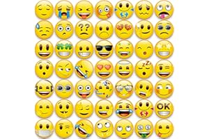 MORCART Emoji - Magneti per frigorifero, lavagna magnetica decorativa, per cucina, per ufficio, per bambini e adulti, 50 pezzi