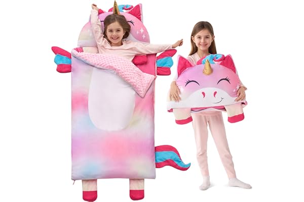 Joiedomi Sac de Couchage Enfant, Tapis de Couchage Enroulable pour Le Milieu préscolaire, pour garçons et Filles, Maternelle, Nuit de 3 à 7 Ans