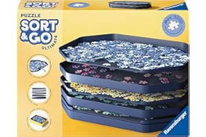 Ravensburger Puzzle Sort & Go Ultimate 12001676-6 stapelbare Puzzle-Sortierschalen zum einfachen Sortieren und Aufbewahren von Puzzleteilen, Ideales Zubehör für Puzzler
