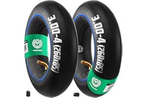 MOOVMOOV Dętka powietrzna 3.00-4 z zaworem kątowym TR87 (x2) - wymienna dętka 260x85 do diabła, wózka i przyczepy ogrodowej, inne - kompatybilna z oponami 3.00-4 i 260x85 mm