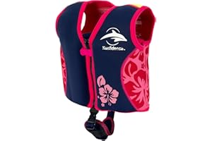 Konfidence Swim Jacket - Premium Swim Vest with Removeable Safety Strap for Kids| Adjustable Buoyancy | UKCA & CE Compliant | Swim School Approved