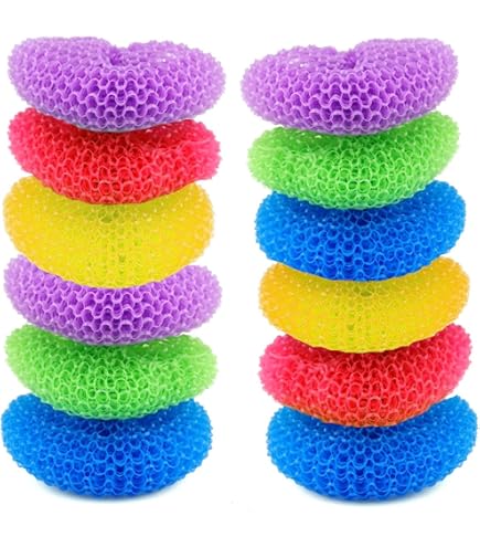 20 Spugne Lavabili Riutilizzabili - Doppia Faccia Anti Graffio Per Cucina E Bagno - Foto 5