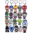 HUANGQH 20PCS funny cartoon keychains，tags Goodie Bag Stuffer Christmas gifts and holiday charms, Multicolor, 3-8cm