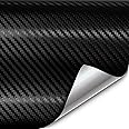 VVIVID XPO Black Carbon Fiber Car Wrap Vinyl Roll with Air Release Technology (2.5ft x 5ft)
