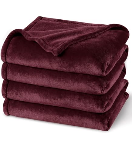 Kerstdeken van fleece, superzacht, rood en zwart, geruit
