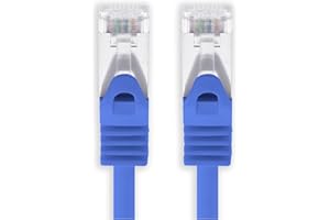 1ATTACK.DE 1m - blue - 1 piece CAT.7 network cable Sftp (raw cable) patch cable (SET) 10000Mbit/s - 500 MHz assembled with 2 RJ45 plugs Cat6a