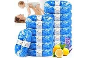 ZPQAODI Lot de 12 recharges pour poubelle à couches, parfumées, excellente étanchéité, compatibles avec Tommee Tippee Sangenic Tec Simplee Sangenic Twist
