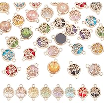 SUNNYCLUE - 60 Pièces Connecteurs Animaux Antique Argent - 10 Styles Breloques Double Trou Pour Bijoux DIY
