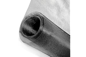 GARNELRHUN Fiberglas Fliegengitter Fenster Mesh Gewebe SchneidbarErsatznetz,Verstellbares DIY-Fenstergitter, Insektenschutz, Katzenfensterschutz, für Fenster, Terrassentür Einfach zu Installieren (100X130CM)