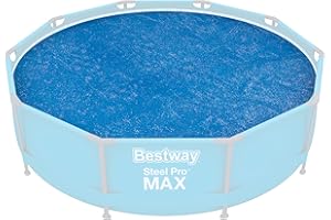 BESTWAY Cobertor Solar Redondo Ø289 cm para Piscinas Redondas de Ø305 cm Azul