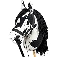 Cheval à Bascule En Bois Et Peluche - Hobby Horse Pour Enfants Dès 3 Ans - Avec Selle Et Rênes