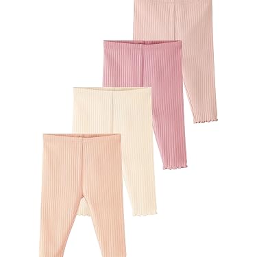 Lot De 4 Leggings Pour Bébé Fille - Taille 6-12 Mois - Occasion Très Bon État