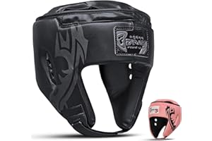 Farabi Sports Boxing Head guard with Adjustable Strap Sparring Gear MMA, Muay Thai Helmet Kickboxing Head Gear Martial Arts, Karate, Headgear