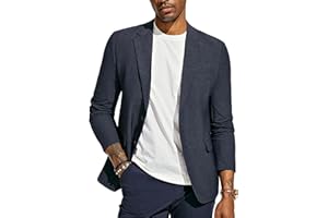 PaulJones Mens Blazer Casual Sports Coats Two Button Blazer Jacket Lightweight Suit Jackets