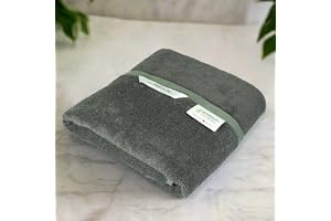 HEELIUM Bamboo Bath Towel 3X Softer & Quick Drying 400 GSM -140 X 70 Cm,Grey