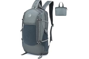 YOODI Zaino Pieghevole, 20L Ultraleggero Zaino Pieghevole da Viaggio Impermeabile Zaino Uomo Piccolo Nylon Zaino Sportivo Zaino da Trekking Zaino Spiaggia per Uomo e Donna