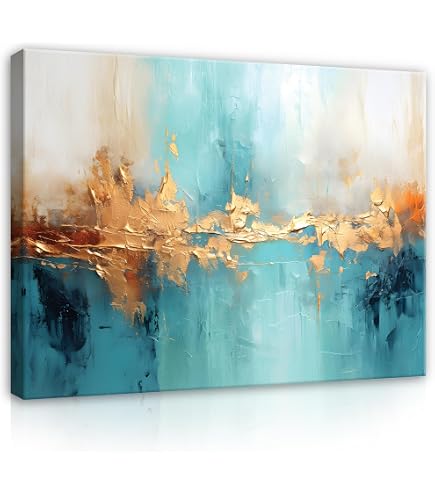 4-teiliges Wandbild Auf Leinwand – Abstraktes Kunstwerk In Orange & Rottönen (4x 30x30 Cm)