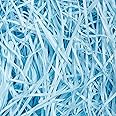500g Light Blue Shredded Tissue Paper for Gift Boxes, Dust-free Baby Blue Shredded Paper for Hampers, Ideal for Gift Packaging & Basket Filling