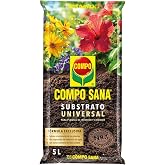 COMPO SANA Quality Universal Potting Substrate with 12 Weeks of Fertilizer | Premium German Black Peat with Perlite for Bette