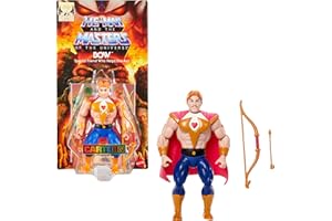Masters of the Universe Origins Actionfigur Bow aus der Cartoon-Kollektion, ca. 14 cm groß, 1980er Motu Prinzessin der Macht TV Bogenschütze, detailreiches Design, Pfeil & Bogen, JBM94