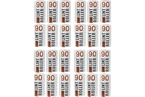 Redberry Lint Roller Refills Set - 24 x 90-Sheet Rolls — 324m/ 2160 Total Sheets – Removes Lint, Pet Hair and Dust, White