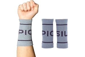 ‎PICSIL PICSIL Baumwoll-Sportarmbänder - Saugfähig, Atmungsaktiv und Bequem - für Fitnessstudio, Laufen, Tennis und mehr - Unisex