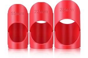 Hiboom Pipe Lagging Insulation Foam Cutter Tool - Ideal for 15mm, 22mm, 28mm Lagging - Mitre Tool for 45 Degree Angles (Red)