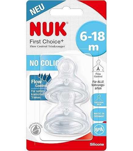 NUK perfecte match-fles | 0 maanden | past zich aan het gehemelte van de baby aan | temperatuurcontrole | anti-koliek ventilatie | 150 ml | BPA-vrij | siliconen siliconen fopspeen | regenboog