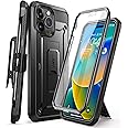 SupCase Outdoor Case for iPhone 14 Pro Max (6.7 Inch) Mobile Phone Case 360 Degree Case Bumper Protective Cover [Unicorn Beetle Pro] with Screen Protector 2022 Edition (Black)