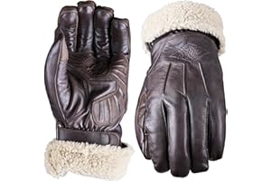 Five Gants de Moto Hiver Montana, Gants Moto Vintage Custom, Homologués CE 1KP, Tactiles, Marron