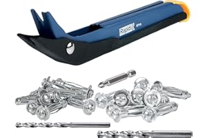 Rapid XP10 Herramienta de Colocación para Tacos de Expansión Metálicos M4 y M5, Herramienta para Fijación Ocasional en Paredes de Pladur, Incluye 20 Tacos de Expansión Metálicos (5001535)