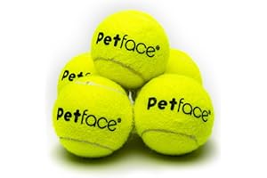 Petface Mini Super piłki tenisowe dla psów, 4 cm, 5-częściowe