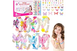 Jovicos Geschenke für Mädchen, Armbänder Selber Machen Bastelset Kinder ab 6 Jahr, Armband Set Basteln für Einschulung Mädchen Geschenkideen