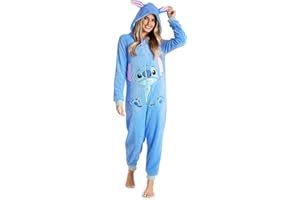 Disney Pigiama Intero Donna - Pigiama Stitch Interi in Pile IH Oh Angel Minnie Malefica S-2XL - Gadget Stitch Idea Regalo