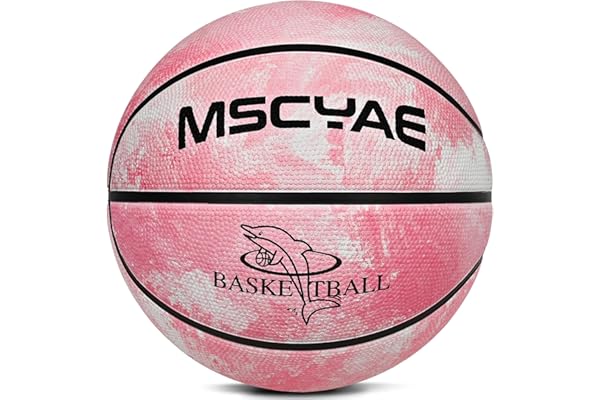 MSCYAE Ballon de Basket Taille 5 pour Enfants, Mini Ballon de Basket Taille 3, Idéal pour Les Mains des Enfants, Extérieur en Caoutchouc.