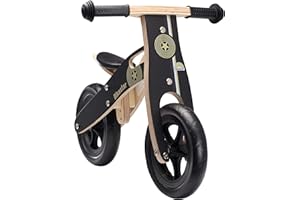BIKESTAR Vélo Draisienne Enfants en Bois pour Garcons et Filles de 2-3 Ans ★ Vélo sans pédales évolutive 10 Pouces ★