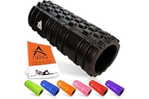 THE GLOWHOUSE Activ-NRG - Schaumstoff-Faszienrolle für Tiefengewebsmassage und Triggerpunkttherapie - Schwarz