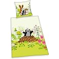Herding Kleinkinder-Bettwäsche 'Little Bunny' – Wendeset, 100% Baumwolle Flanell, 100x135 Cm + 40x60 Cm