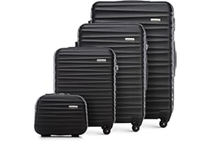 Wittchen Groove Line Zestaw Walizek, Czarny, 4 szt.: 15L/34 L/65 L/96 L