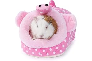 JanYoo Guinea Pig Rat Accessories Toys House Hideout Cage Supplies Chinchilla Cage Ferret Gerbil(S,Pig)