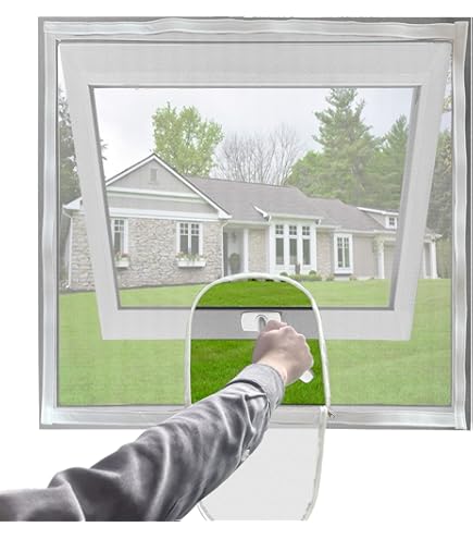 Ctom Size Mosquito Screen Window One Piece Black Self-adhesive Window - View #10