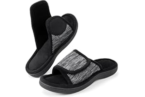 RockDove Women's Adjustable Wrap Memory Foam Slide Slipper