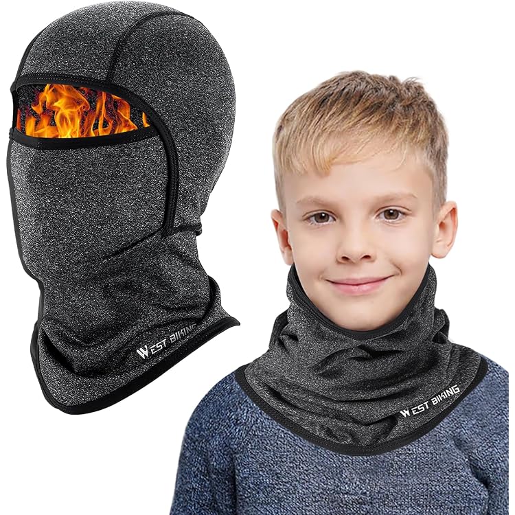 Cagoule Hiver Enfant Multifonction - Protection Totale Contre Le Froid Pour Ski, Cyclisme Et Jeux D'Hiver