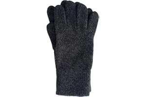 Foster-Natur, Guantes de lana para hombre (100% lana merino)